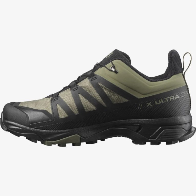 Black / Olive Salomon X Ultra 4 Wide GTX Men's Hiking Shoes | IE CX6904